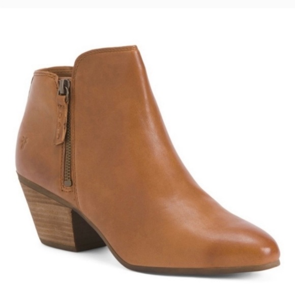 Frye Women's Brown Leather Ankle Booties - Picture 6 of 6